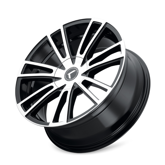 18x8 Kraze Spectra Gloss Black Machined 5x110 ET40 CB72.62 Wheel Rim
