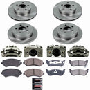 PowerStop OE Stock Replacement Low-Dust Ceramic Brake Pad, Rotor and Caliper Kit