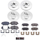 PowerStop Genuine Geomet Coated Rotor and Low-Dust Ceramic Brake Pad Kit