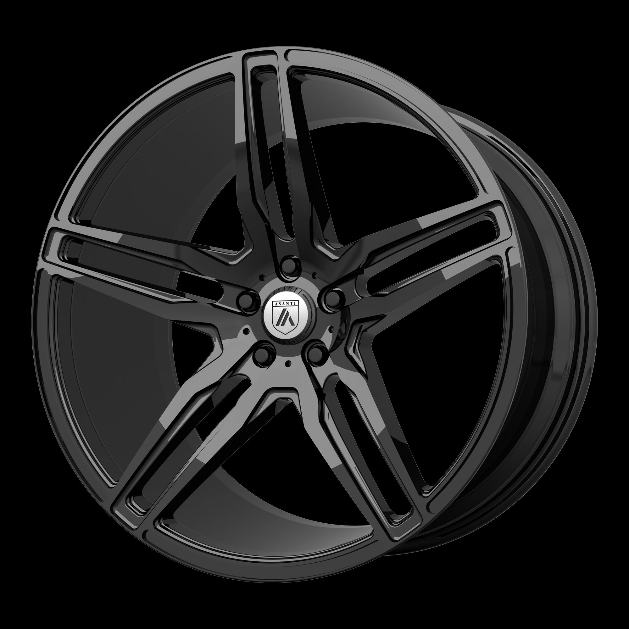 19X9.5 Asanti Black Orion Gloss Black Wheel/Rim 5x120 ET45