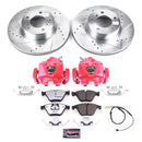 PowerStop Z26 Street Performance Ceramic Brake Pad, Drilled Slotted Rotor, and C
