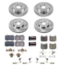 PowerStop OE Stock Replacement Low-Dust Ceramic Brake Pad and Rotor Kit