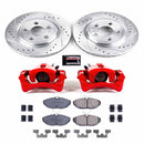 PowerStop Z23 Daily Driver Carbon-Fiber Ceramic Pads Drilled & Slotted Rotor & C