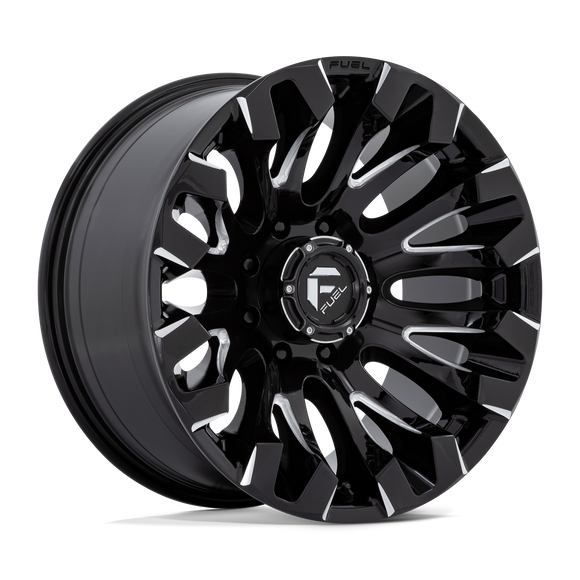 20x10 Fuel Off-Road D828 Quake Gloss Black Milled 8x165.1 ET-18 CB125.1 Wheel