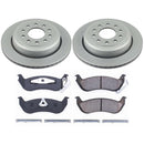 PowerStop Genuine Geomet Coated Rotor and Low-Dust Ceramic Brake Pad Kit