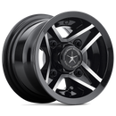 8X7 Fairway Alloys Divot Gloss Black Machined Wheel/Rim 4x101.6 ET0