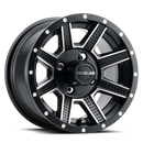 12x7 Raceline G92M Hostage Satin Black Machined Face 4x101.6 ET0 CB0 Wheel