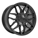 18" Replica Wheel CV03C Fits Chevrolet C7 Corvette 18x8.5 Satin Black Wheel