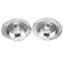 PowerStop Evolution Drilled Slotted Rotors Pair Rear For Ford Focus