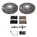 PowerStop Semi-Coated Rotor and Low-Dust Ceramic Brake Pad Kit