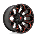 20x9 Fuel Off-Road D787 Assault Matte Black Milled Red Tint 5x114.3 ET1 Wheel
