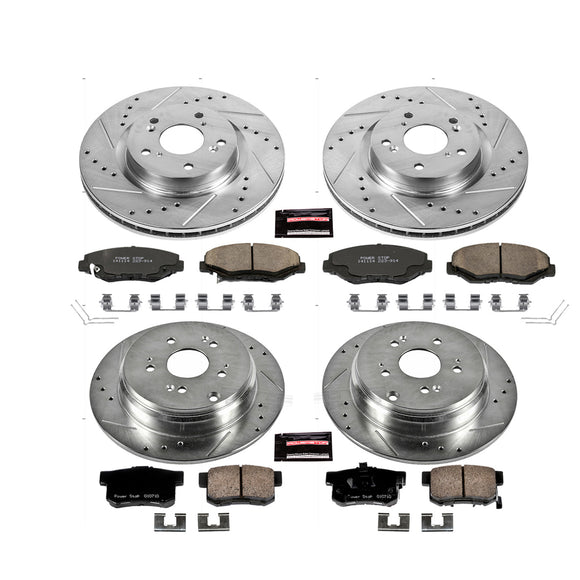PowerStop Z23 Daily Driver Carbon-Fiber Ceramic Brake Pad and Drilled & Slotted