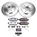 PowerStop Z36 Carbon-Fiber Ceramic Brake Pad with Drilled and Slotted Rotor Kit