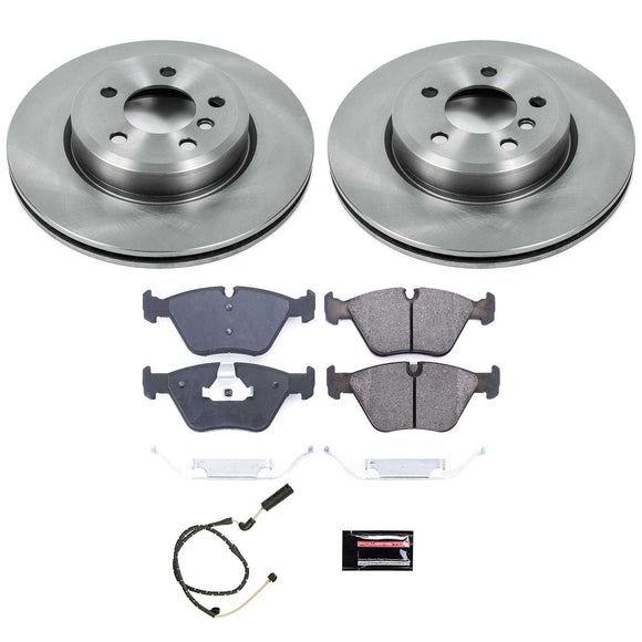 PowerStop OE Stock Replacement Low-Dust Ceramic Brake Pad and Rotor Kit