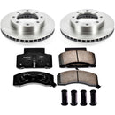 PowerStop OE Stock Replacement Low-Dust Ceramic Brake Pad and Rotor Kit