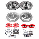 PowerStop Z26 Street Performance Ceramic Brake Pad, Drilled Slotted Rotor, and C