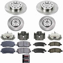 PowerStop OE Stock Replacement Low-Dust Ceramic Brake Pad, Rotor and Caliper Kit