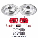 PowerStop Z26 Street Performance Ceramic Brake Pad, Drilled Slotted Rotor, and C