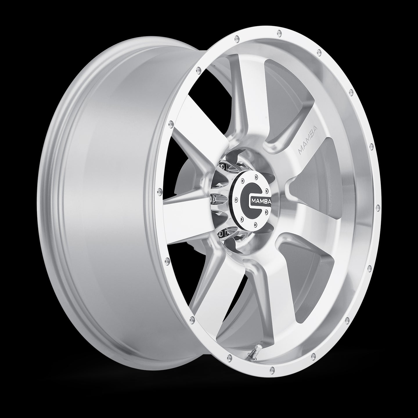 17x9 Mamba M14 Wheel/Rim 6x139.7 17x9 6-139.7 17-9 Silver ET-12