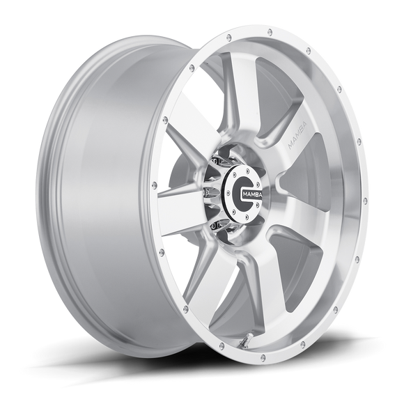 17x9 Mamba M14 Wheel/Rim 6x139.7 17x9 6-139.7 17-9 Silver ET-12