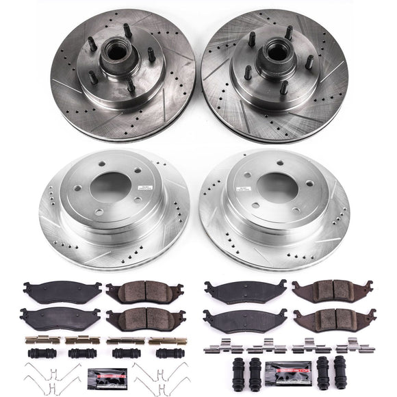 PowerStop Z23 Daily Driver Carbon-Fiber Ceramic Brake Pad and Drilled & Slotted