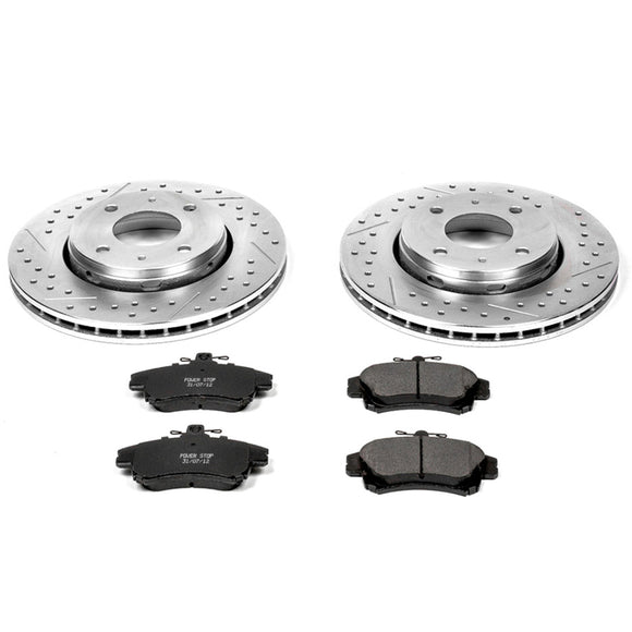 PowerStop Z23 Daily Driver Carbon-Fiber Ceramic Brake Pad and Drilled & Slotted