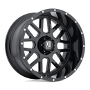 18X8 KMC XD Grenade Satin Black Wheel/Rim 5x130 18-8 ET38