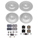 PowerStop Genuine Geomet Coated Rotor and Carbon-Fiber Ceramic Brake Pad Kit