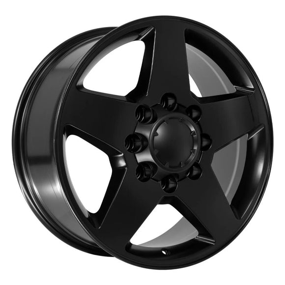 20" Replica Wheel CV91B 8 Lug Fits Chevrolet Rim 20x8.5 Black Wheel