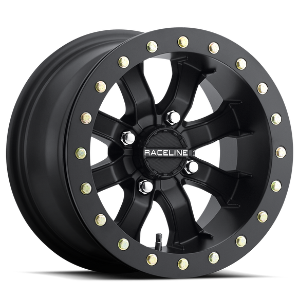 15x7 Raceline A71B Mamba Satin Black 4x137 ET0 CB110.18 Wheel