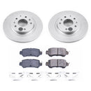 PowerStop Genuine Geomet Coated Rotor and Low-Dust Ceramic Brake Pad Kit