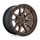 17x9 Fuel Off-Road D681 Rebel Matte Bronze Black Bead Ring 5x127 ET-12 Wheel