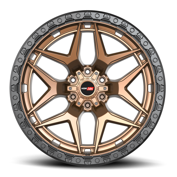 20x9 Vortek VRT-603 Atheno Matte Bronze Black Bead Ring 6x135 ET0 CB106.1 Wheel