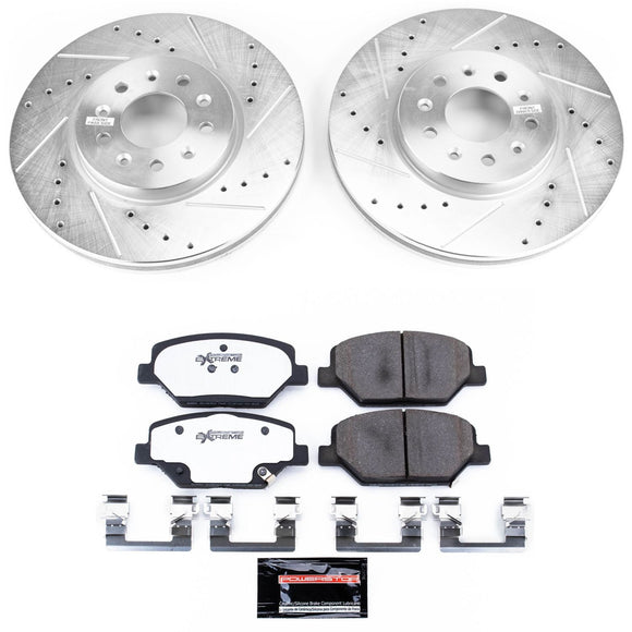 PowerStop Z26 Street Performance Ceramic Brake Pad and Drilled & Slotted Rotor K
