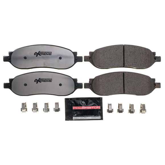 PowerStop Z36 Truck And Tow Carbon-Fiber Ceramic Brake Pads With Hardware