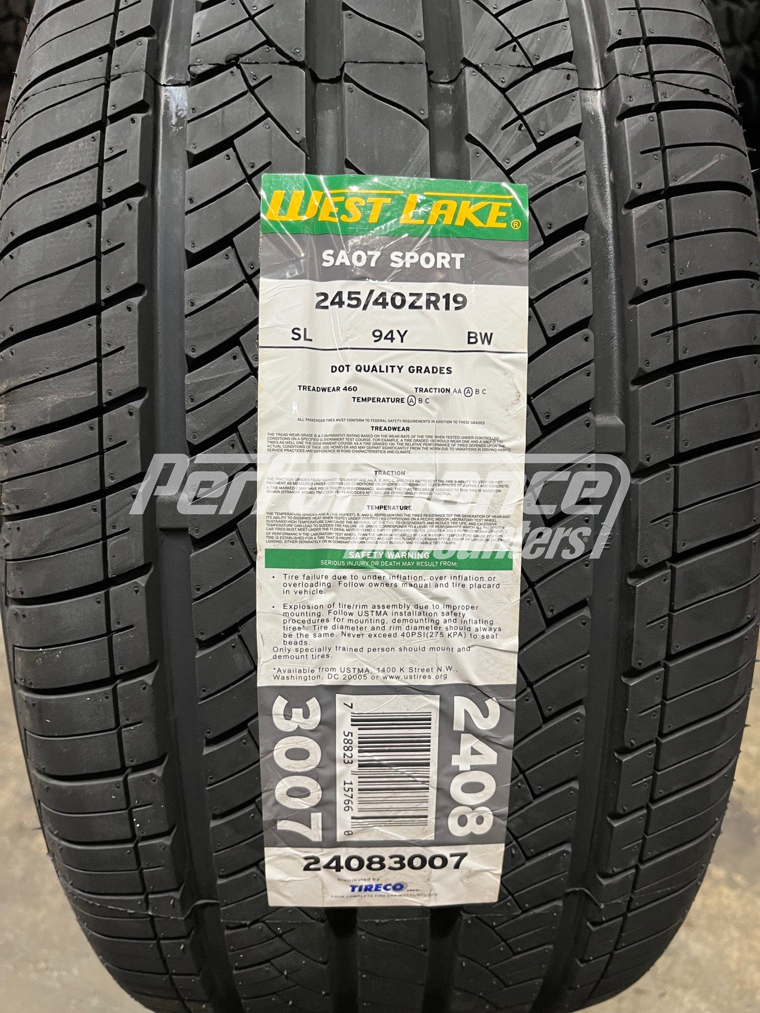 Westlake SA07 Tire(s) 245/40R19 94Y SL 245/40-19 R R19 2454019