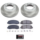 PowerStop Semi-Coated Rotor and Low-Dust Ceramic Brake Pad Kit