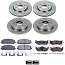 PowerStop OE Stock Replacement Low-Dust Ceramic Brake Pad and Rotor Kit
