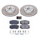 PowerStop Semi-Coated Rotor and Low-Dust Ceramic Brake Pad Kit