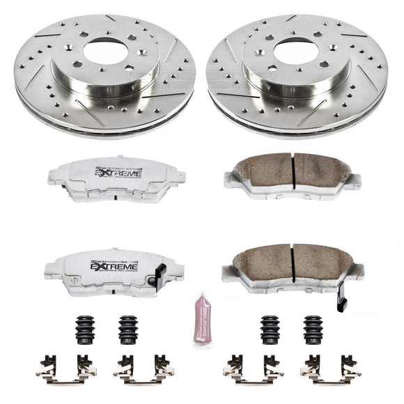 PowerStop Z26 Street Performance Ceramic Brake Pad and Drilled & Slotted Rotor K