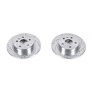 PowerStop Evolution Drilled Slotted Rotors Pair Rear For Chevrolet Cruze