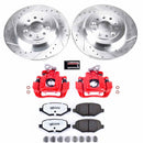 PowerStop Z36 Truck and SUV Ceramic Brake Pad, Drilled & Slotted Rotor, and Cali
