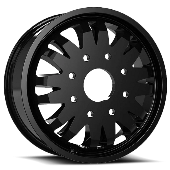 20x8.25 Vision 401 Rival Dually Inner Black Wheel 8x210 ET0 CB154.3
