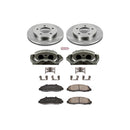 PowerStop OE Stock Replacement Low-Dust Ceramic Brake Pad, Rotor and Caliper Kit
