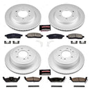 PowerStop Genuine Geomet Coated Rotor and Low-Dust Ceramic Brake Pad Kit