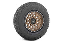 17x8.5 Rough Country 87 Series Bronze/Black Wheel 5x4.5 ET0 CB3.17