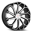 18x8 Cavallo CLV-51 Gloss Black Machined 5x100/114.3 ET35 wheel/rim