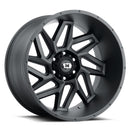 22x14 Vision 361 Spyder Satin Black Wheel 5x139.7 ET-76 CB108