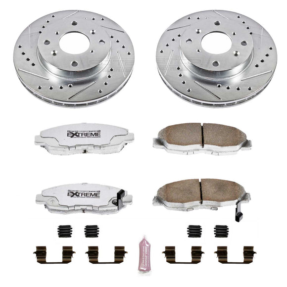 PowerStop Z26 Street Performance Ceramic Brake Pad and Drilled & Slotted Rotor K