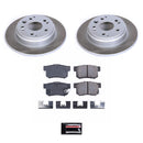 PowerStop Semi-Coated Rotor and Low-Dust Ceramic Brake Pad Kit